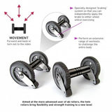 66FIT TWIN AB ROLLER WHEELS WITH KNEEL PAD